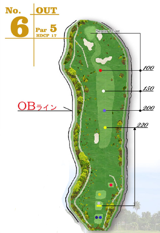 아이와미야자키 골프클럽 OUT HOLE : 6 아이와미야자키 골프클럽 OUT HOLE : 6