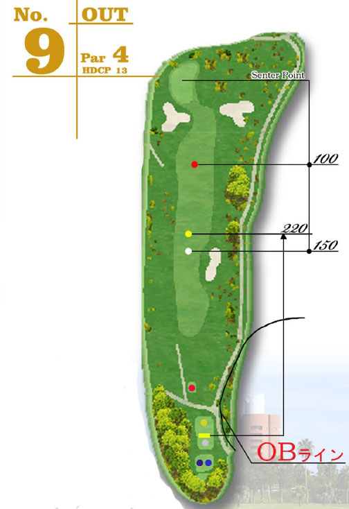 아이와미야자키 골프클럽 OUT HOLE : 9 아이와미야자키 골프클럽 OUT HOLE : 9