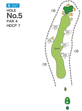 [PGM] 삿포로기타히로시마 골프클럽 미나미 OUT HOLE : 5