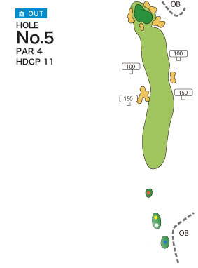 [PGM] 삿포로기타히로시마 골프클럽 니시 OUT HOLE : 5