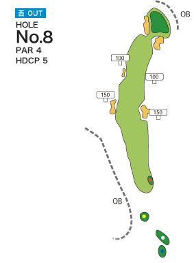 [PGM] 삿포로기타히로시마 골프클럽 니시 OUT HOLE : 8