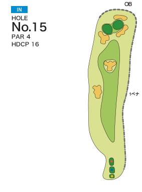 [PGM] 사츠키 골프 클럽 텐파이 코스  IN HOLE : 15