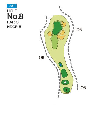 [PGM] 나카미네 골프클럽 OUT HOLE : 8