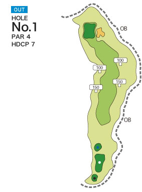 [PGM] 나카미네 골프클럽 OUT HOLE : 1