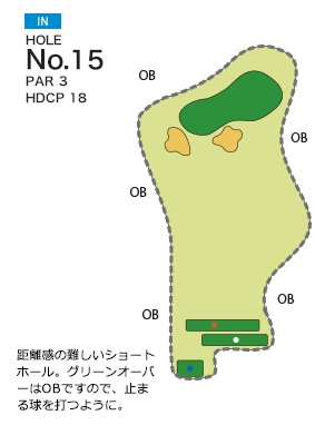 [PGM] 사츠키 골프 클럽 류오 코스 IN HOLE : 15