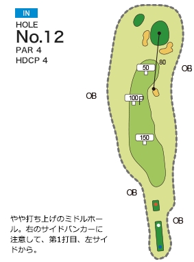 [PGM] 사츠키 골프 클럽 류오 코스 IN HOLE : 12