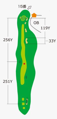 도마코(토마코)마이골프리조트72 에미나골프클럽 히가시 IN HOLE : 14