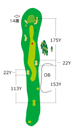 도마코(토마코)마이골프리조트72 에미나골프클럽 히가시 IN HOLE : 13