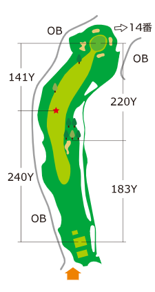 도마코(토마코)마이골프리조트72 에미나골프클럽 니시 IN HOLE : 13