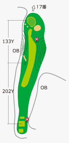 도마코(토마코)마이골프리조트72 에미나골프클럽 히가시 IN HOLE : 16