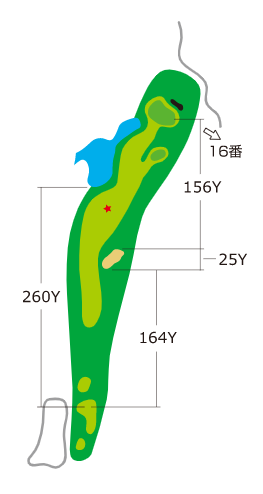 도마코(토마코)마이골프리조트72 에미나골프클럽 미나미 IN HOLE : 15