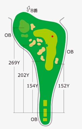 도마코(토마코)마이골프리조트72 아이리스골프클럽 OUT HOLE : 7