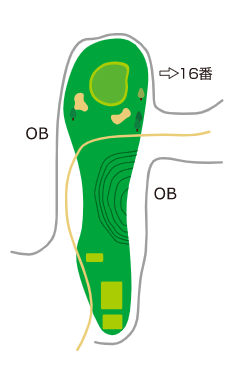 도마코(토마코)마이골프리조트72 에미나골프클럽 히가시 IN HOLE : 15