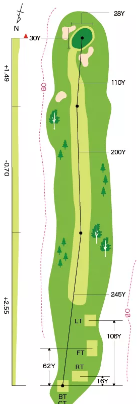 타이세츠잔 컨트리클럽 히가시 IN HOLE : 15