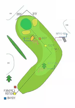 타이세츠잔 컨트리클럽 니시 OUT HOLE : 1