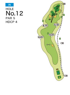 [PGM] 다마쓰쿠리골프클럽 와카우미코스 IN HOLE : 12