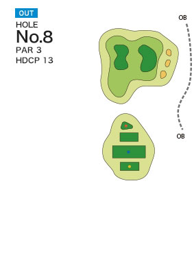 [PGM] 다마쓰쿠리골프클럽 와카우미코스 OUT HOLE : 8