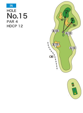 [PGM] 다마쓰쿠리골프클럽 와카우미코스 IN HOLE : 15