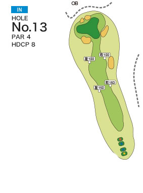 [PGM] 다마쓰쿠리골프클럽 네지키코스 IN HOLE : 13