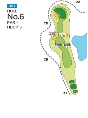 [PGM] 다마쓰쿠리골프클럽 네지키코스 OUT HOLE : 6