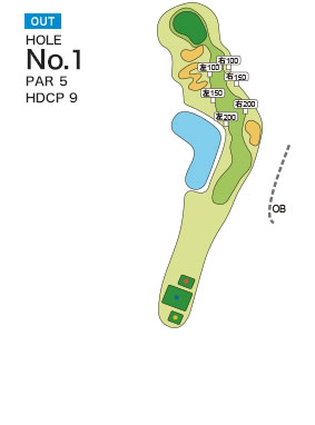 [PGM] 다마쓰쿠리골프클럽 네지키코스 OUT HOLE : 1