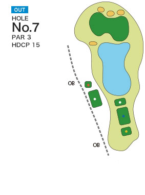 [PGM] 다마쓰쿠리골프클럽 네지키코스 OUT HOLE : 7