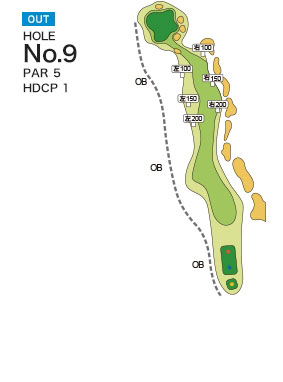 [PGM] 다마쓰쿠리골프클럽 네지키코스 OUT HOLE : 9