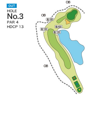 [PGM] 다마쓰쿠리골프클럽 네지키코스 OUT HOLE : 3