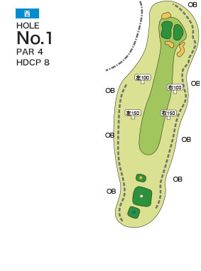 [PGM] 후소 컨트리클럽  니시 코스  HOLE : 1