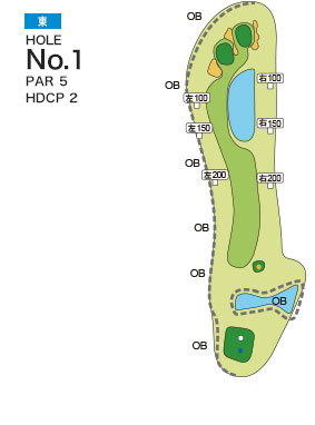 [PGM] 후소 컨트리클럽  히가시 코스  HOLE : 1