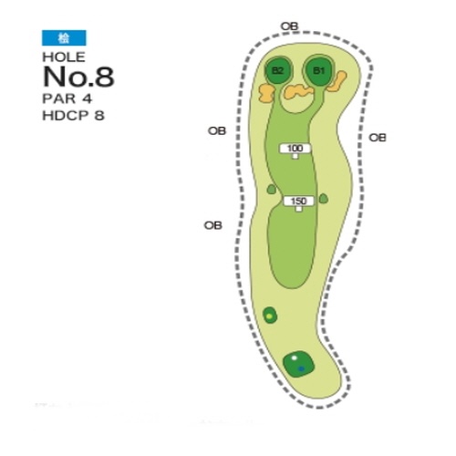[PGM] 다이하카타 컨트리클럽 히노키 HOLE : 8